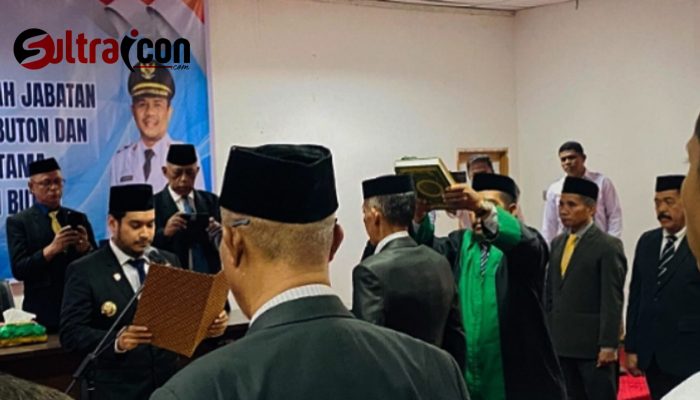 SK Bupati Nomor 215/2025, Bupati Alvin Lantik Pj Sekda Dan Lakukan Rotasi Jabatan Di Lingkup Pemkab Buton
