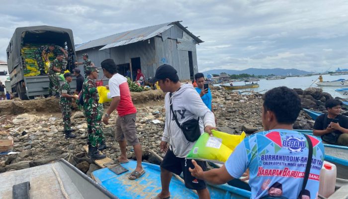 Kodim 1431/Bombana Pastikan Warga Masaloka Terima Bahan Pangan Terjangkau
