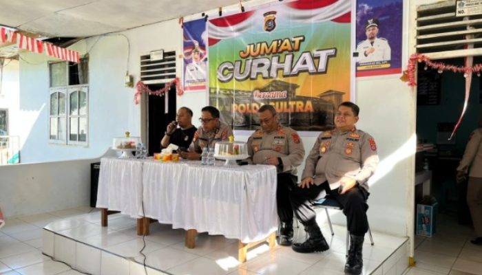 Jumat Curhat Polda Sultra di Anggoeya, Warga Protes Tawuran, Balapan Liar & Peredaran Narkoba